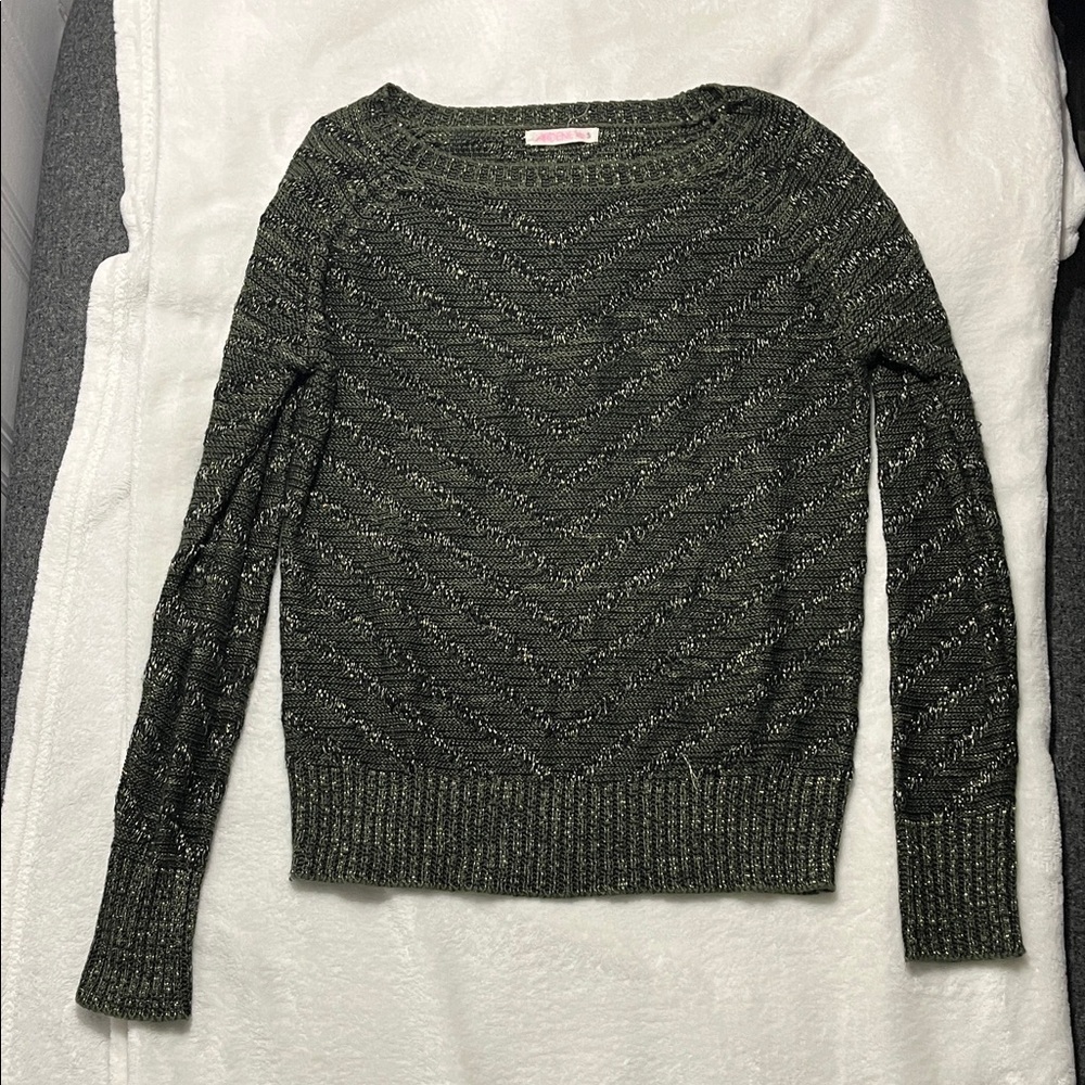 Ardene Dark Green Crew Neck Sweater